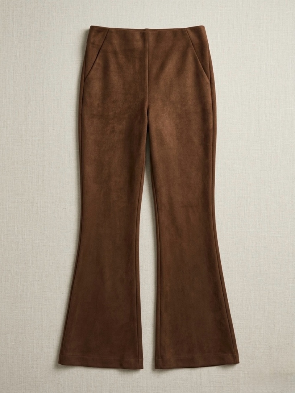 Elegant Tan Flare Pants for Women